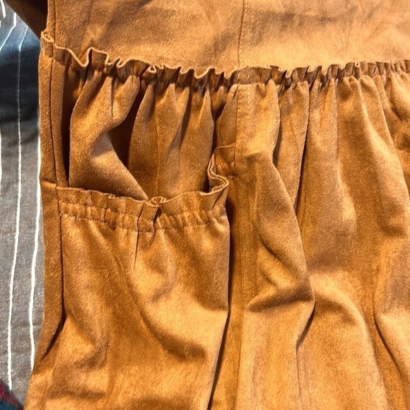 NWT Chelsea & Violet,Dark Camel Microsuede Tunic Dress w/Pockets,Side M - Picture 5 of 11